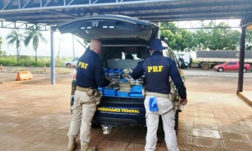 PRF apreende cocaína avaliada em R$21,8 mi na BR-158 em Paranaíba