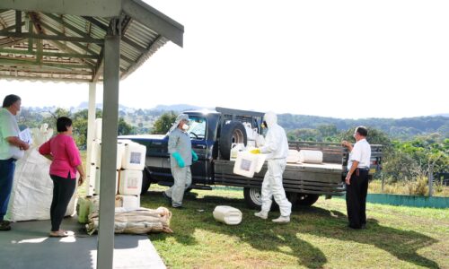Sindicato Rural e inpEV realizam a coleta de embalagens vazias de agrotóxicos em Figueirão