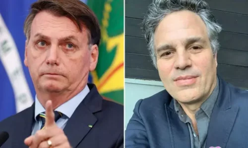 Bolsonaro rebate crítica de Mark Ruffalo após acusação de ameaça à democracia: ‘o Hulk original era muito mais legal’