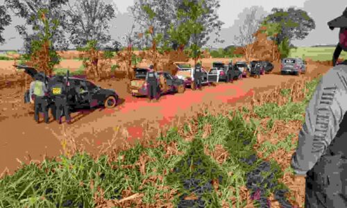 Com mercadorias contrabandeadas do Paraguai, comboio é interceptado em Laguna Carapã