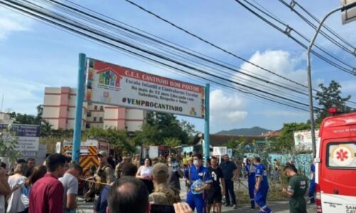 Quatro crianças são mortas em ataque a creche em Blumenau; homem foi preso