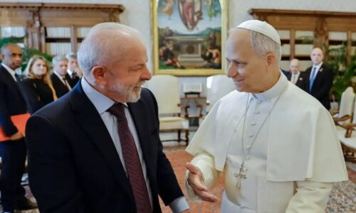 Lula visita o Papa Leão XIV no Vaticano