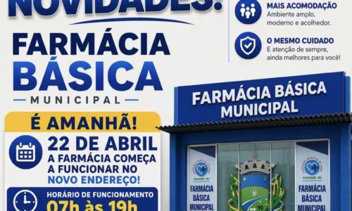 Farmácia Básica Municipal de Figueirão passa a atender em novo endereço a partir desta quarta-feira