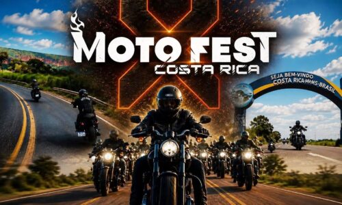 Ronco dos motores toma conta de Costa Rica neste sábado com a chegada dos motociclistas para o X Moto Fest